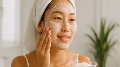 ماسک صورت با آرد برنج