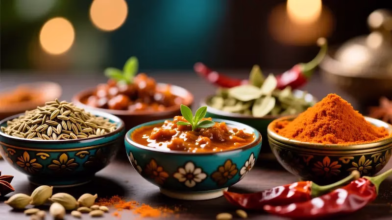 تنظیم تندی و عطر ادویه‌ها در خوراک مرغ هندی