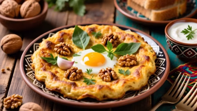 طرز تهیه کوکو گردو گیلانی