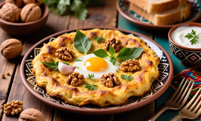 طرز تهیه کوکو گردو گیلانی