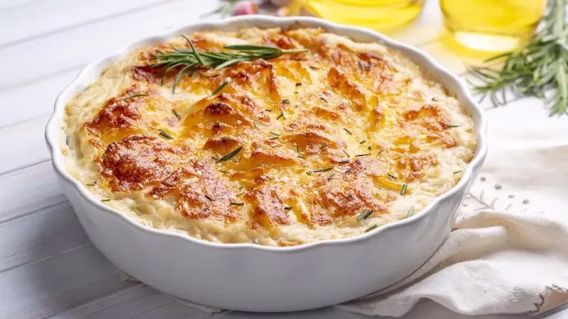 گراتن سیب زمینی و سوسیس