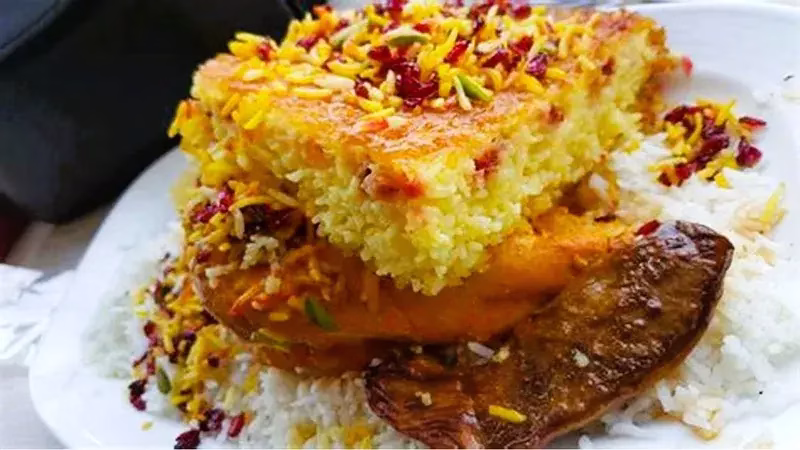 آشنایی با ته چین مرغ و بادمجان