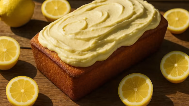 طرز تهیه کیک لیمویی مجلسی با کرم لیمو