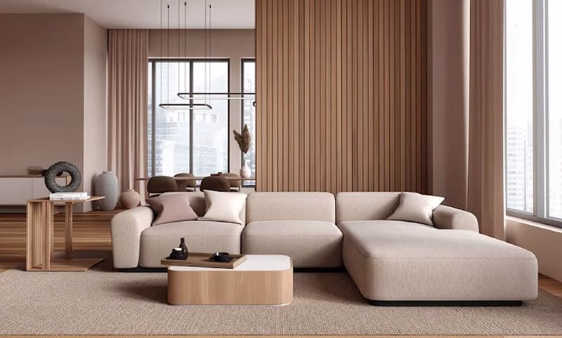 انتخاب و ترکیب رنگ کرم و نسکافه‌ای