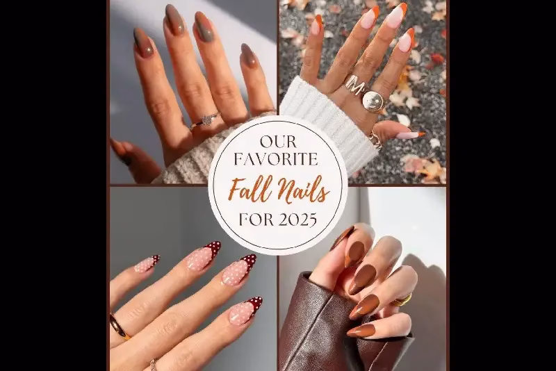 مدل ناخن پاییزی