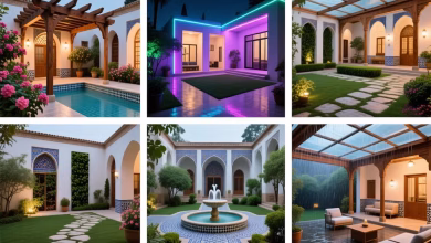 دکوراسیون حیاط خانه ایرانی