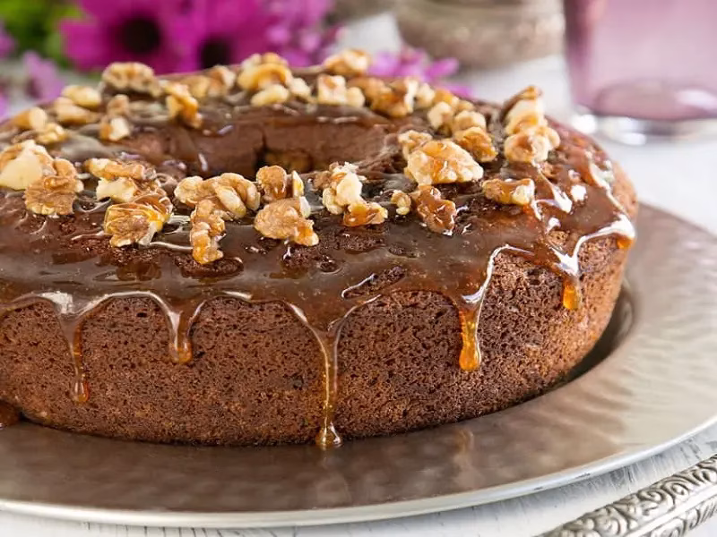 کیک خرمایی بدون روغن