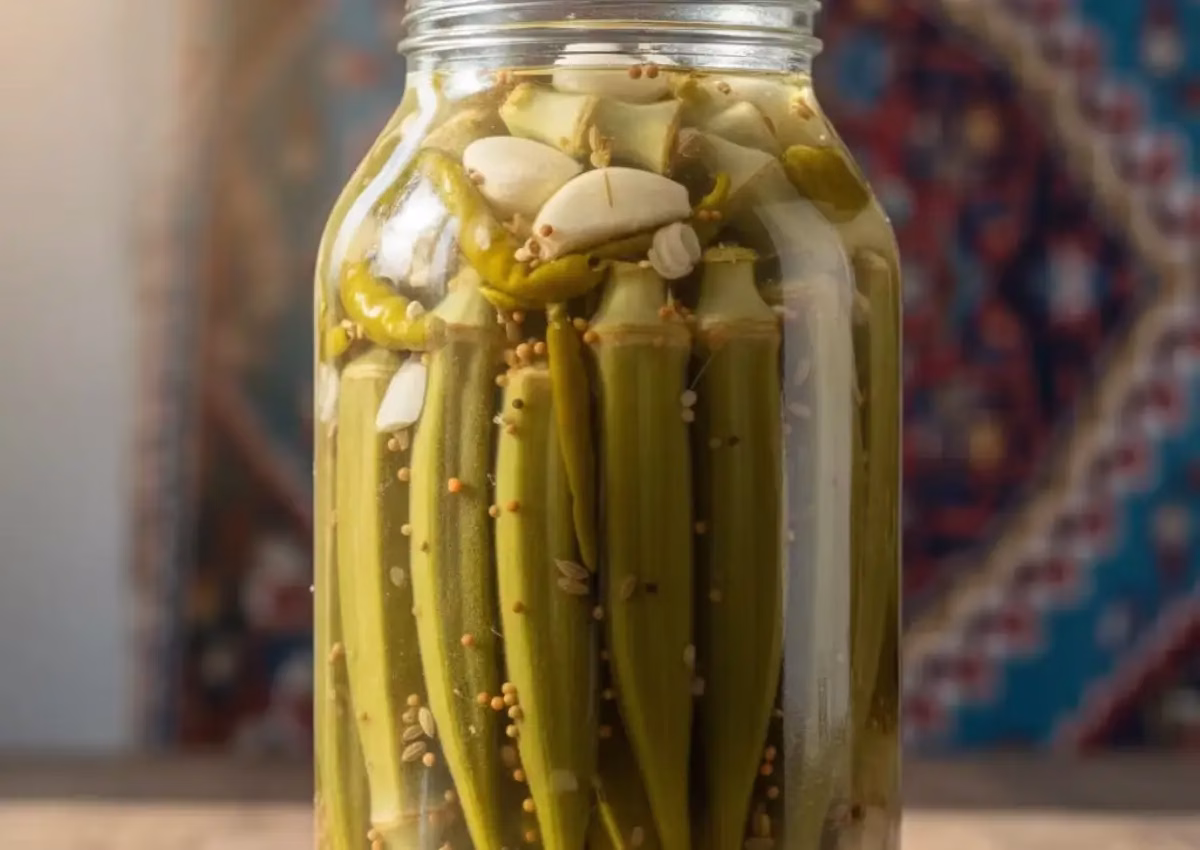 طرز تهیه ترشی بامیه خانگی