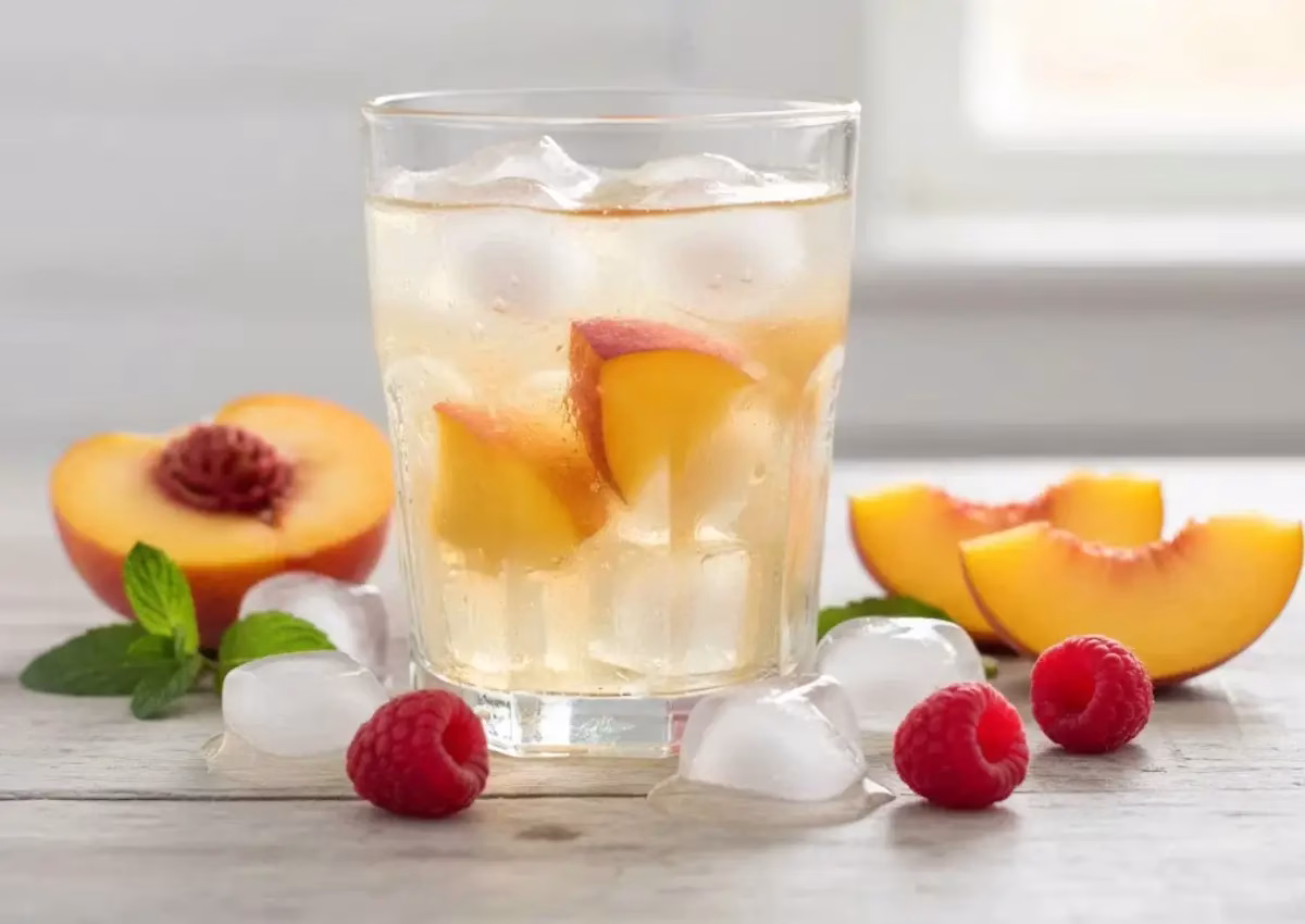 طرز تهیه رانی هلو خانگی با تکههای میوه