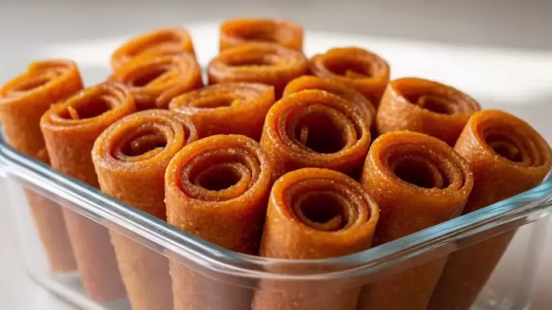 طرز تهیه لواشک هلو ترش با رب انار، تمر هندی و آب‌لیمو