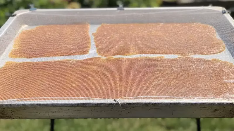 طرز تهیه لواشک هلو در آفتاب