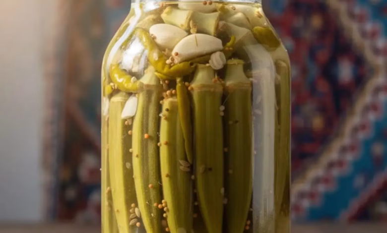 طرز تهیه ترشی بامیه خانگی