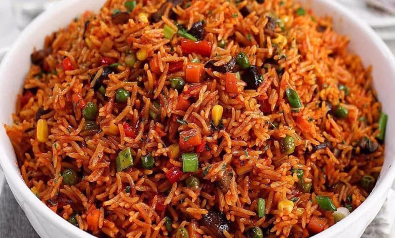 طرز پخت پلو مکزیکی رستورانی