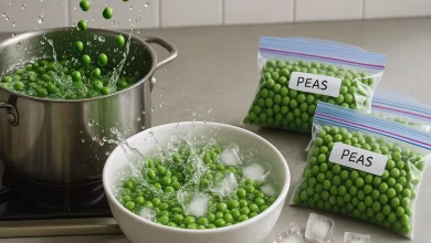 غذا با نخود فرنگی