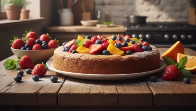 کیک صبحانه میوه‌ای