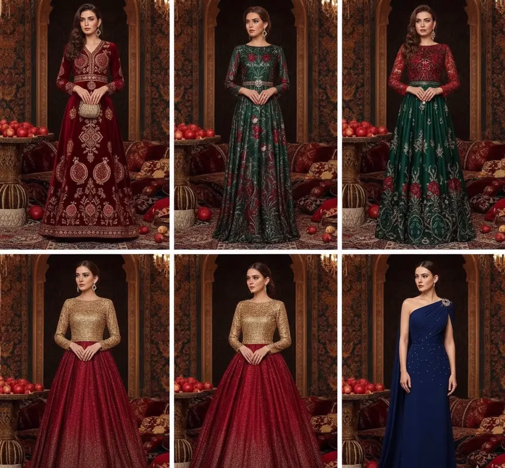 لباس مجلسی زنانه شب یلدا