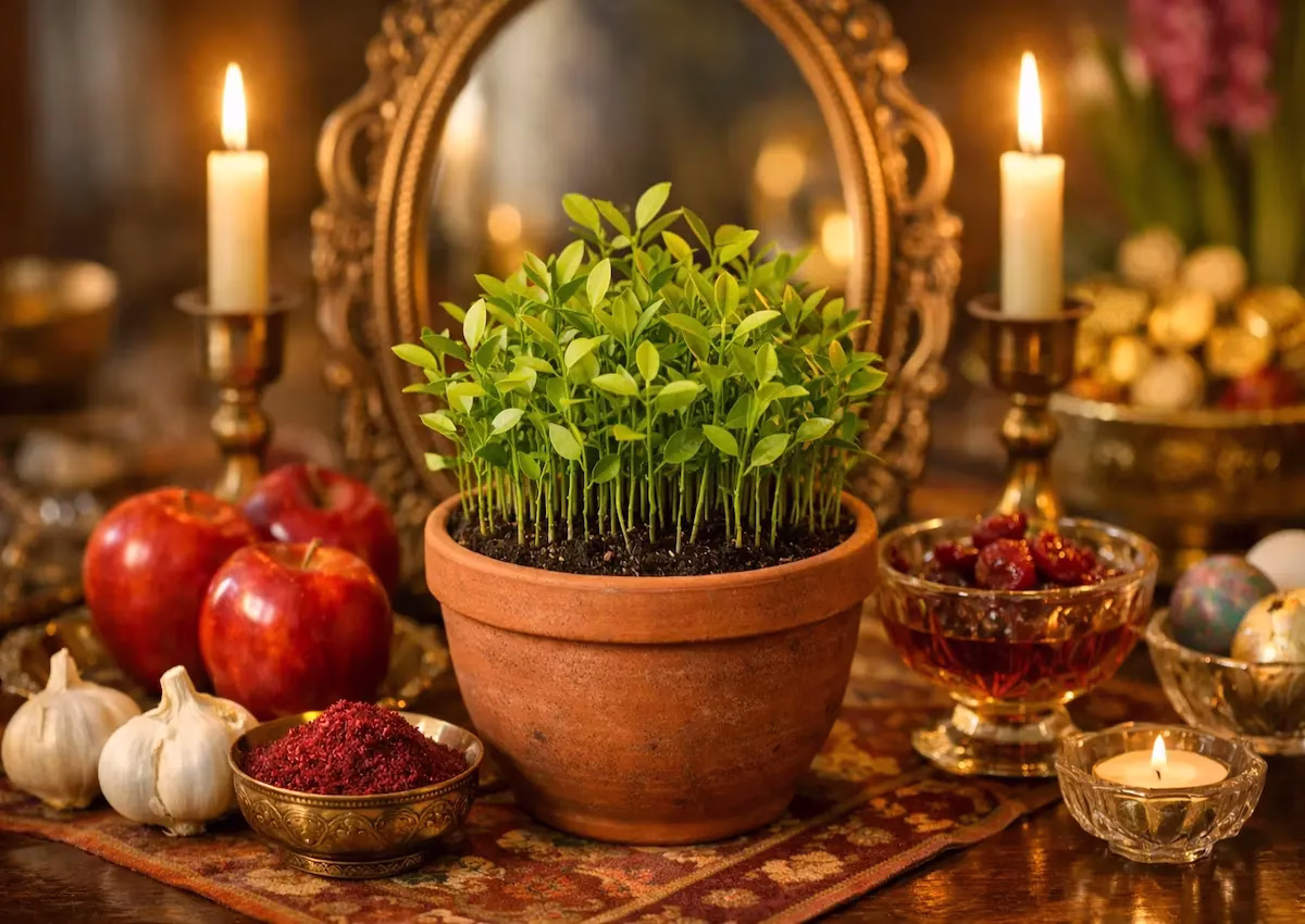 آموزش کاشت هسته نارنج برای سبزه عید