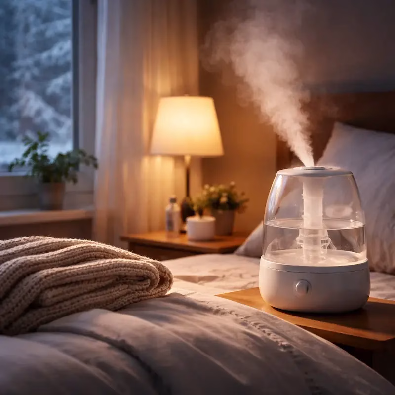 استفاده از دستگاه بخور با تنظیم دقیق رطوبت