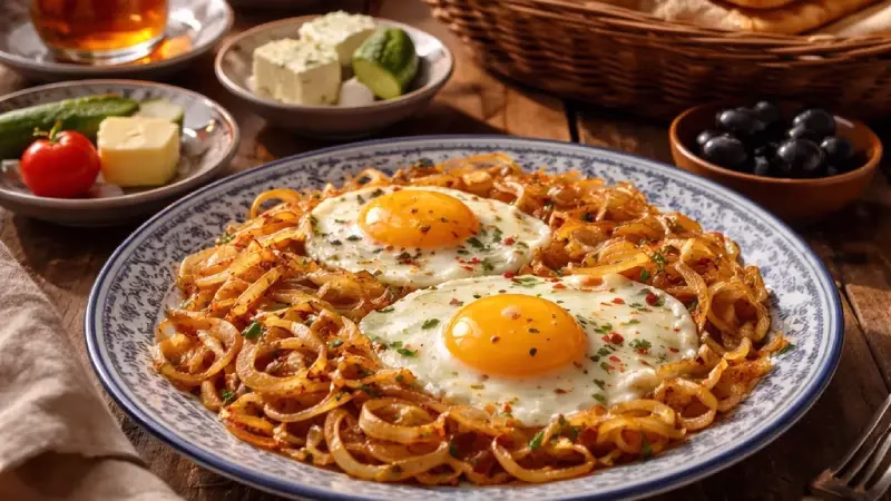 طرز تهیه نیمرو پیاز مرحله به مرحله