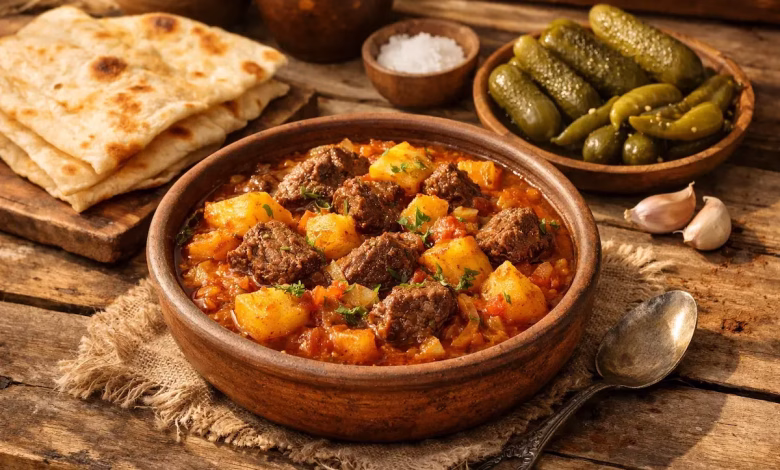 طرز تهیه واویشکا با گوشت تکه‌ای