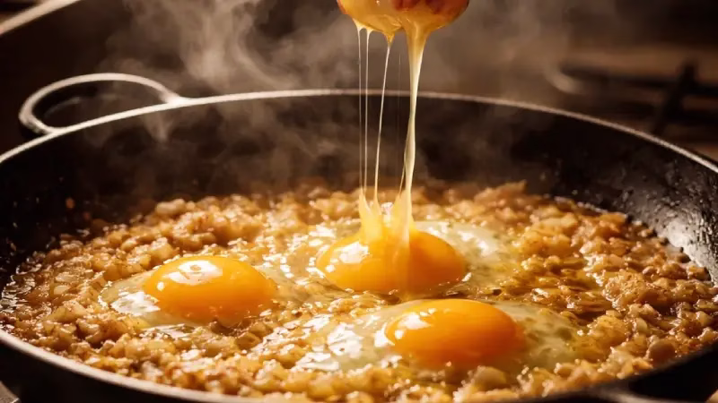 نیمرو پیاز عسلی و مجلسی