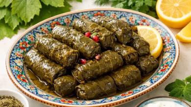 ۲ طرز تهیه دلمه برگ مو شیرازی اصیل