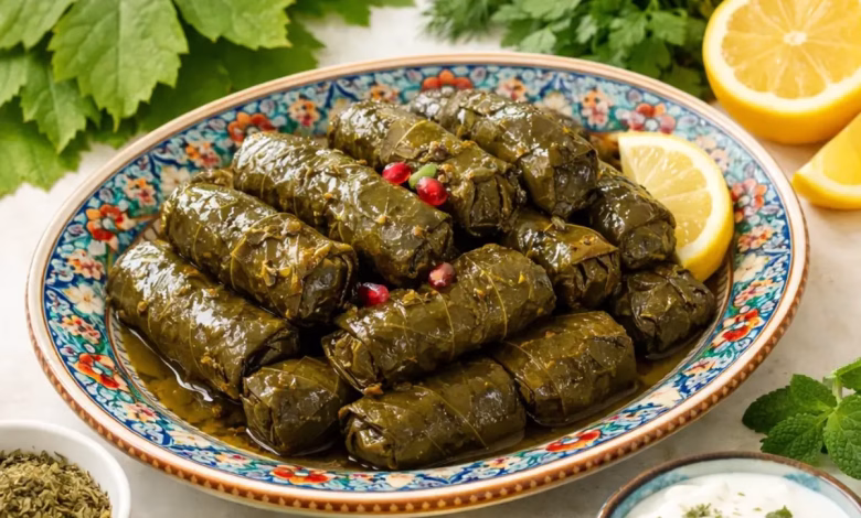 ۲ طرز تهیه دلمه برگ مو شیرازی اصیل